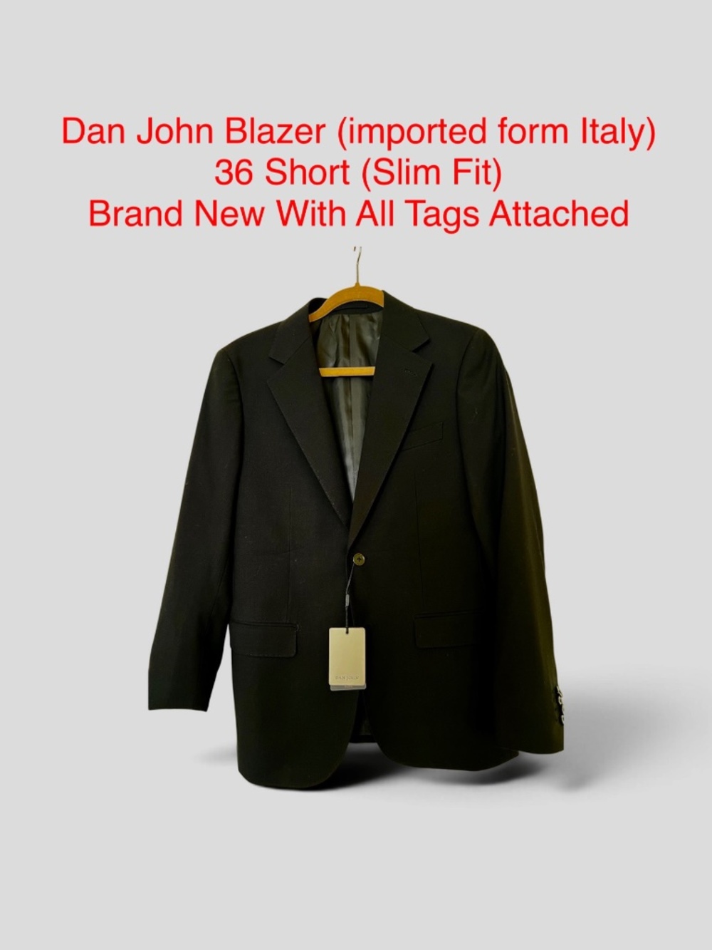 Dan John Men’s Blazer — Brand New With All Tags Attached